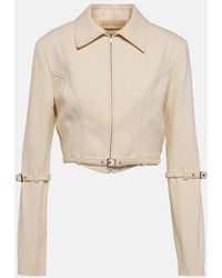 AYA MUSE - Tuxis Cropped Denim Jacket - Lyst