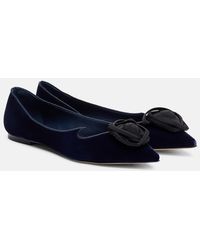 Roger Vivier - Rose Vivier Velvet Ballet Flats - Lyst