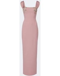 Rachel Gilbert - Malia Embellished Crepe Corset Gown - Lyst