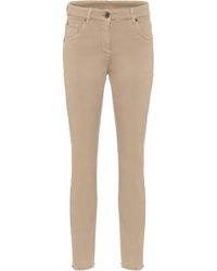 Brunello Cucinelli High-Rise Skinny Jeans - Natur
