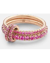 Spinelli Kilcollin - Delphinus Rouge Petite Deux 18Kt Ring With Sapphires And Rubies - Lyst