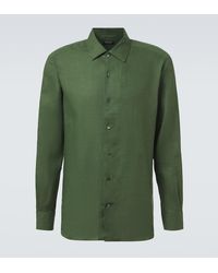 ZEGNA - Linen Shirt - Lyst