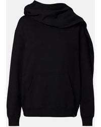 Courreges - Asymmetric Cotton Jersey Sweatshirt - Lyst