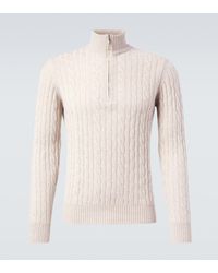 Loro Piana - Pullover Mezzocollo Treccia Aus Kaschmir - Lyst