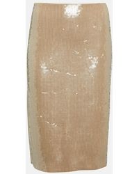 Nili Lotan - Bonne Sequined Midi Skirt - Lyst