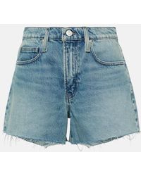 FRAME - Shorts di jeans Le Brigette - Lyst