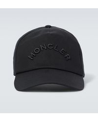 Moncler - Logo-embellished Cotton-gabardine Baseball Cap - Lyst