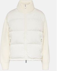 Moncler - Wool-trimmed Down Jacket - Lyst