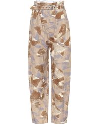 Isabel Marant - Exclusive To Mytheresa – Iona High-rise Cotton-blend Pants - Lyst