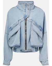 Magda Butrym - Veste Bomber En Jean - Lyst