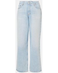 Agolde - V-Waist Baggy Straight Jeans - Lyst