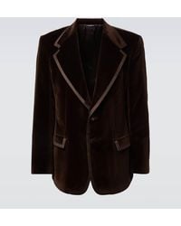 Dolce & Gabbana - Satin Trim Velveteen Dinner Jacket - Lyst