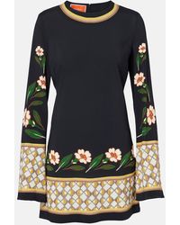 La DoubleJ - Supreme Swing Floral Printed Minidress - Lyst