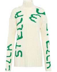 Stella McCartney - X Ed Curtis Printed Wool-Blend Sweater - Lyst