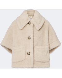 Max Mara - Cape En Alpaga, Laine Et Soie - Lyst