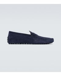 Tod's - Mokassins Gommino Aus Veloursleder - Lyst