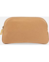 The Row - Ew Circle Leather Pouch - Lyst