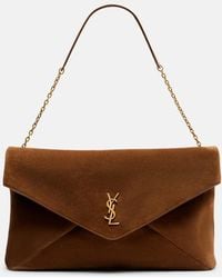 Saint Laurent - Cassandre Suede Shoulder Bag - Lyst