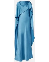 Jonathan Simkhai - Izel Caped Satin Gown - Lyst