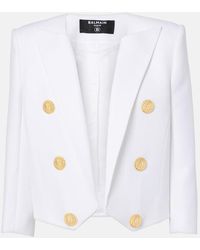 Balmain - Blazer Spencer - Lyst