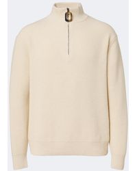 JW Anderson - Ribbed-Knit Wool And Cotton Sweater - Lyst