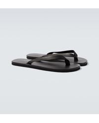 AURALEE - Leather Thong Sandals - Lyst
