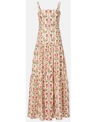 Agua Bendita - Maxikleid Lima Aus Leinen - Lyst