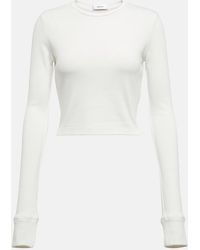 Wardrobe NYC - X Hailey Bieber Crop Top De Mezcla De Algodon - Lyst