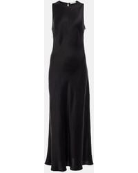 Asceno - Valencia Silk Twill Maxi Dress - Lyst