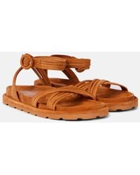 Gianvito Rossi - Lianne Suede Sandals - Lyst