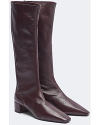 Aquazzura - Saint Honore Leather Knee-High Boots - Lyst
