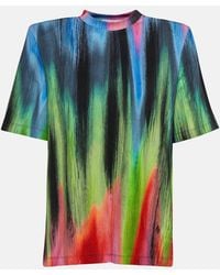 The Attico - Bella Cotton Jersey T-Shirt - Lyst