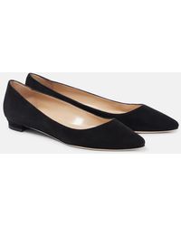 Manolo Blahnik - Ballerines Bb En Daim - Lyst