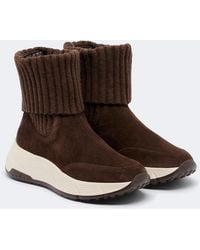 Hogan - Bottines H669 En Daim - Lyst