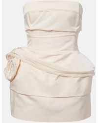 Magda Butrym - Cotton And Silk Corset Dress - Lyst