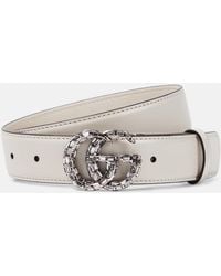 Gucci - GG Marmont Embellished Leather Belt - Lyst