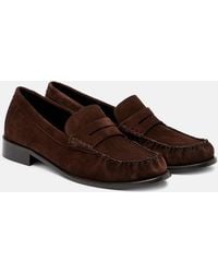 Paris Texas - Dylan Suede Penny Loafers - Lyst