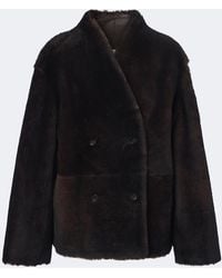 Loulou de Saison - Catherine Reversible Shearling Jacket - Lyst
