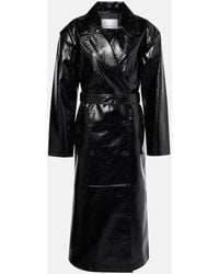 Frankie Shop - Trenchcoat Tina Aus Lederimitat - Lyst