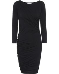 Velvet Midikleid Greta aus Jersey - Schwarz
