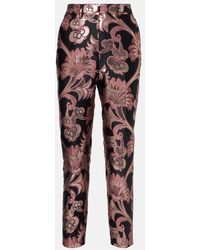 Etro - Floral Jacquard Suit Pants - Lyst