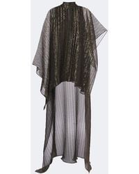 ‎Taller Marmo - Dallas Asymmetric Fil Coupe Organza Kaftan - Lyst