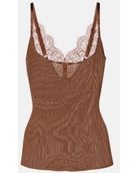 Saint Laurent - Sleeveless Tops - Lyst