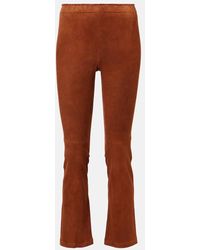 Stouls - Leggings Jp Twenty Aus Veloursleder - Lyst
