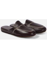 The Row - Beck Leather Mules - Lyst