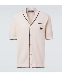 Dolce & Gabbana - Dg Knitted Cotton Shirt - Lyst