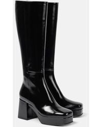 Gianvito Rossi - Leather Platform Boots - Lyst