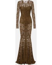 Norma Kamali - Robe Aus Spitze - Lyst