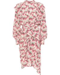 Isabel Marant Kleid Rieti aus einem Seidengemisch - Pink