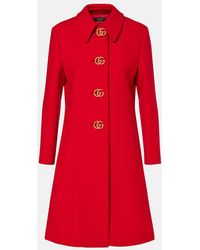 Gucci - Double G Wool Coat - Lyst